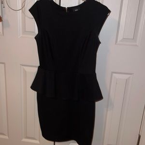 Black Peplum Dress